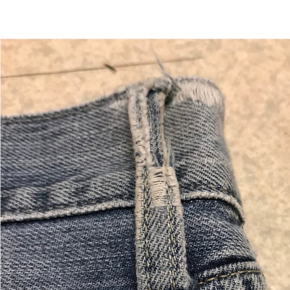 Distressed Blue Jean - Picture 3 of 7